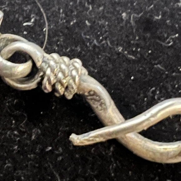 925 STERLING SILVER VINTAGE SOLID HEAVY BRACELET - Picture 4 of 6